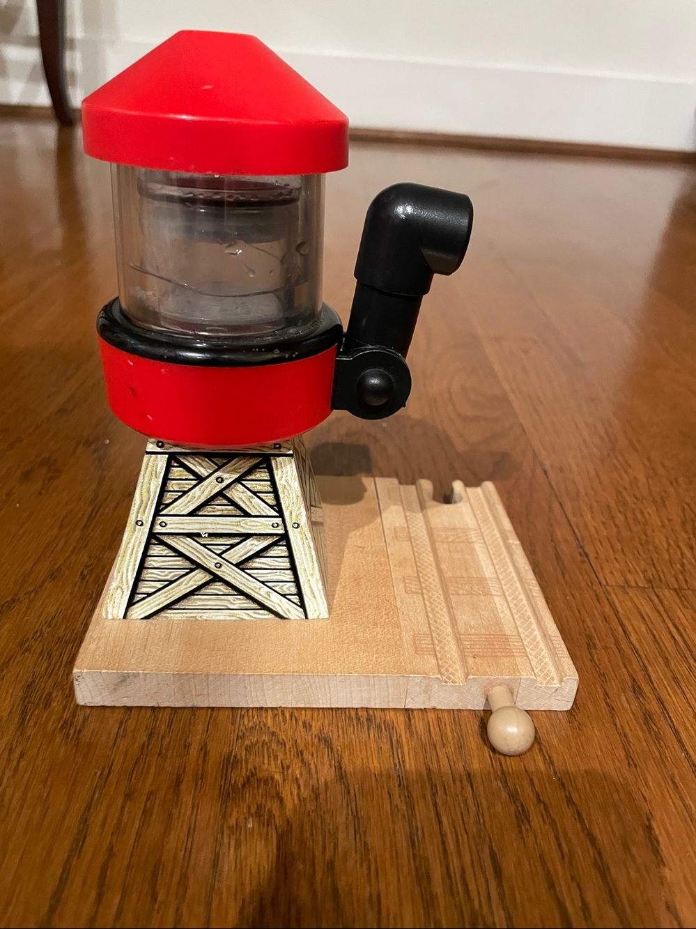 Vintage 2001 Thomas & Friends Wooden Railway Water Tower accessory.